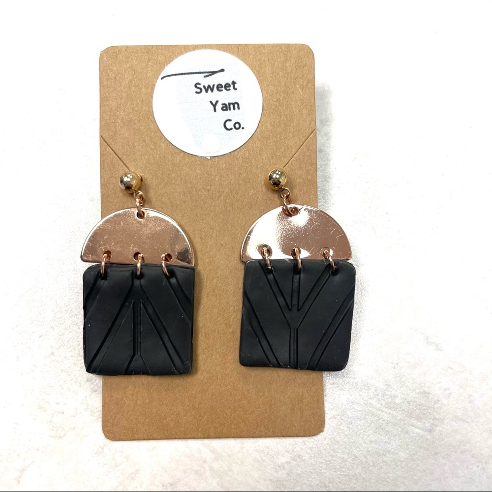 Handmade Clay Earrings 🌔✨
